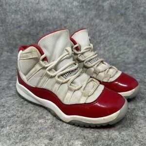 Nike Air Jordan‎ 11 Retro GS Shoes Boys 1Y Cherry Red 378038-116 Sneakers Youth